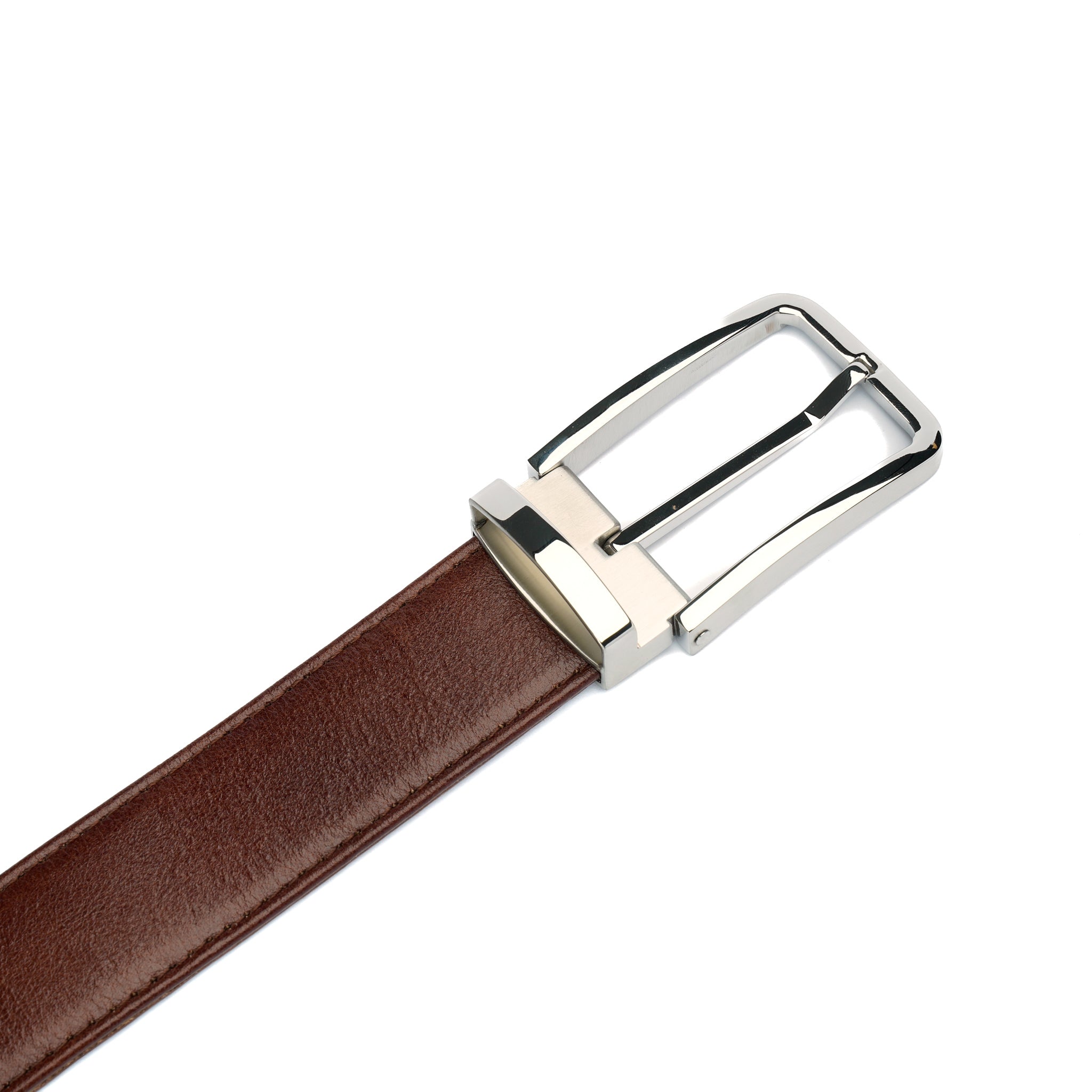 Brown Leather Belt – Handmade Minimal Classic Belt for Men