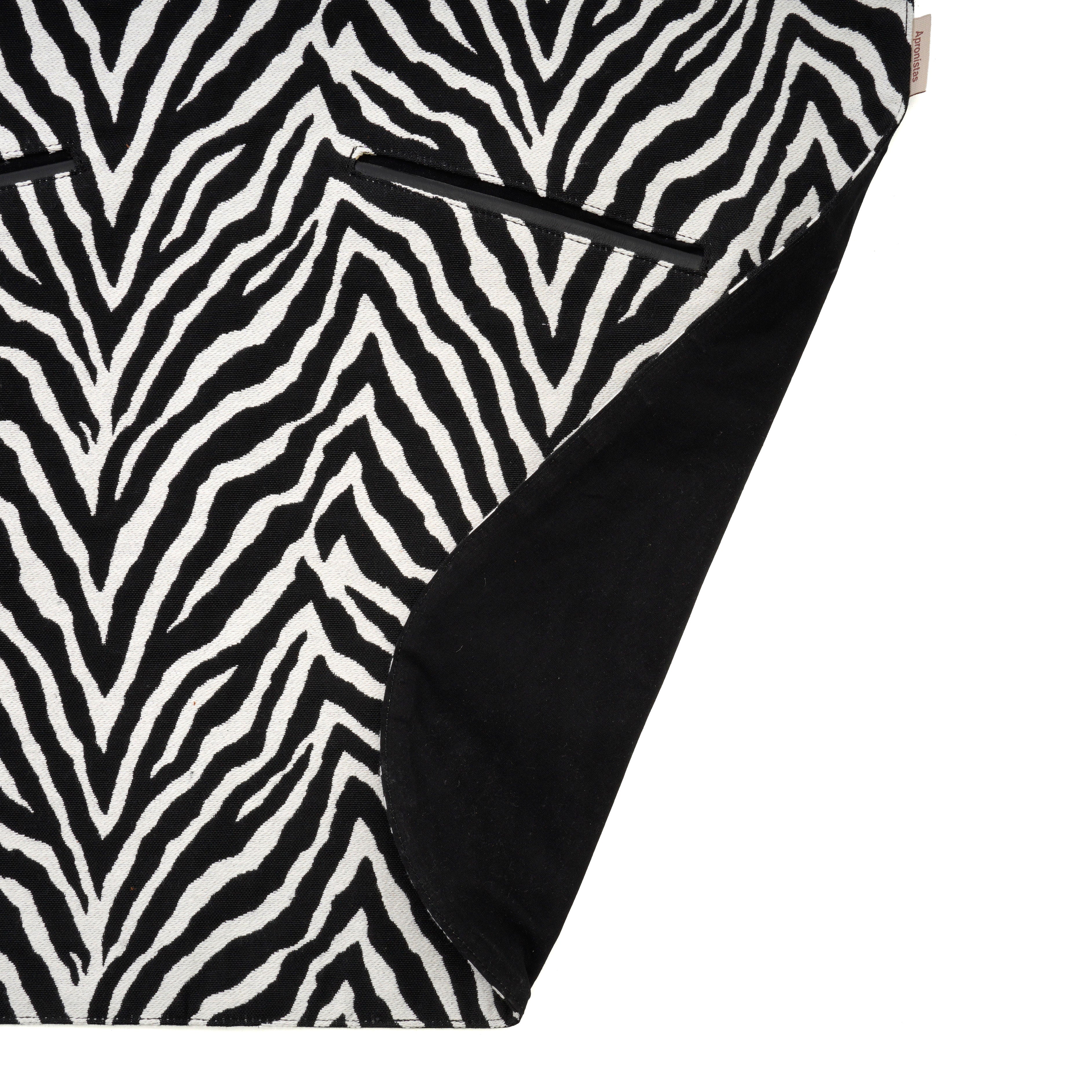 Zebra Print Work Apron – Handmade Statement Professional Apron