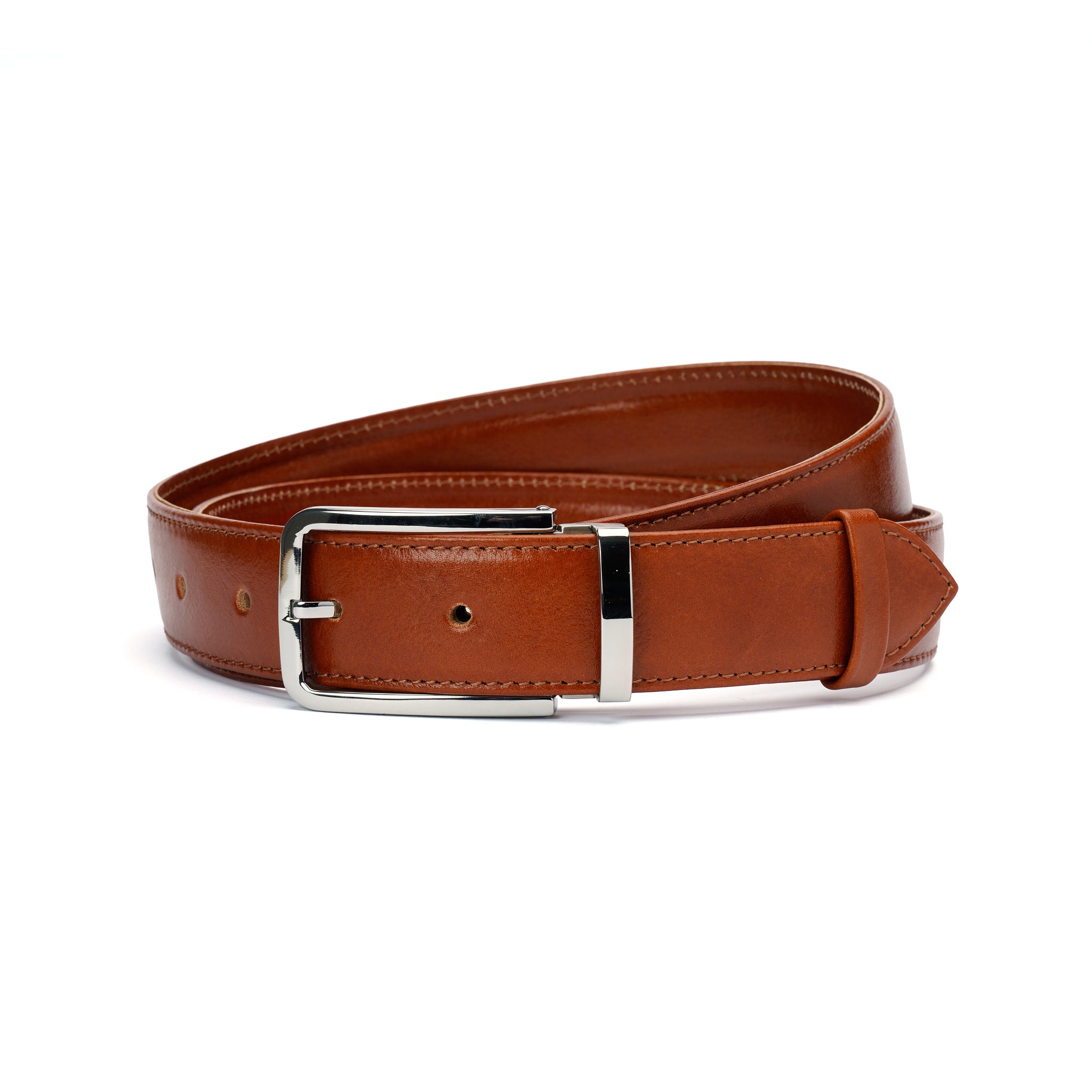 Tan Leather Belt – Handmade Minimal Classic Belt for Men