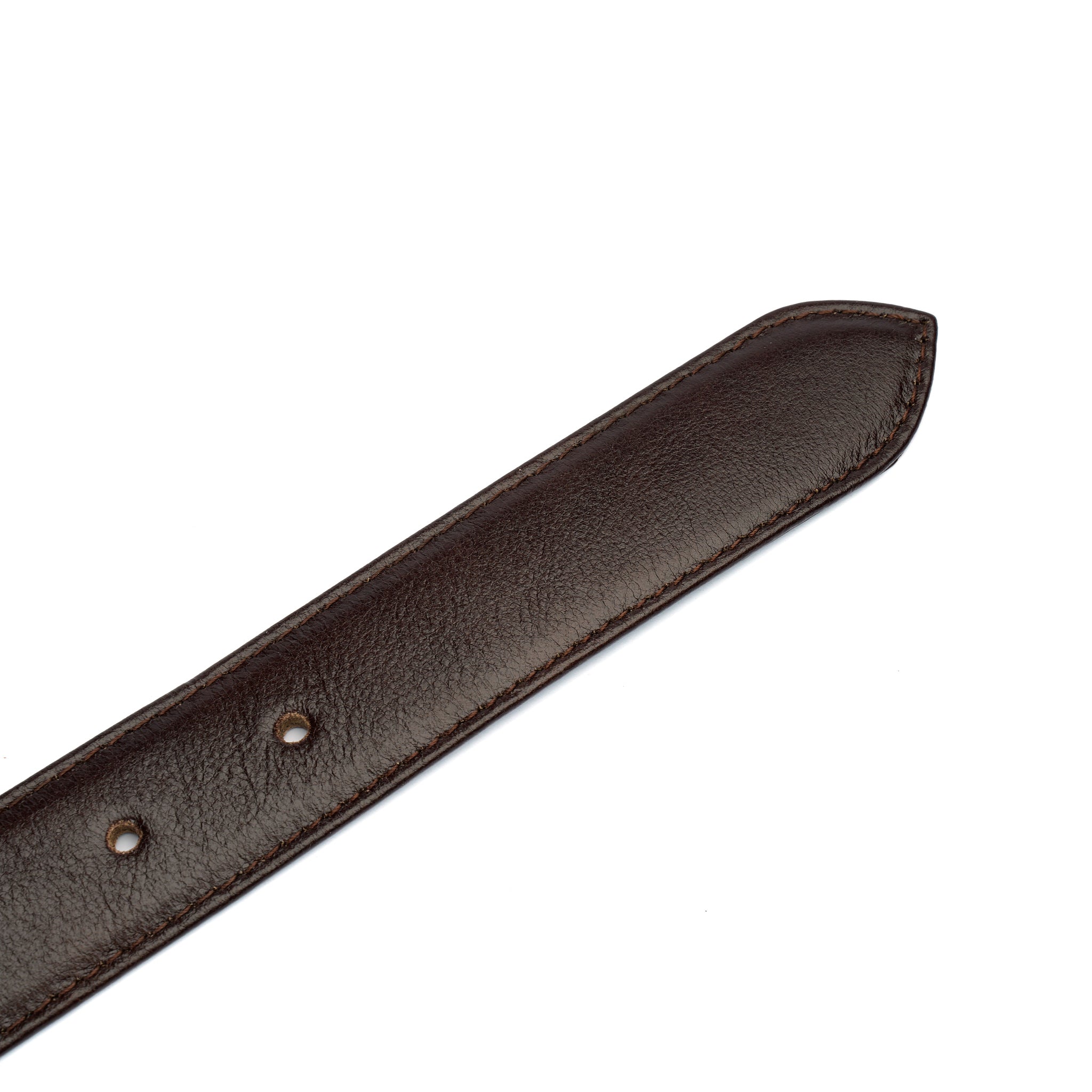 Dark Brown Leather Belt – Handmade Minimal Classic Belt for Men