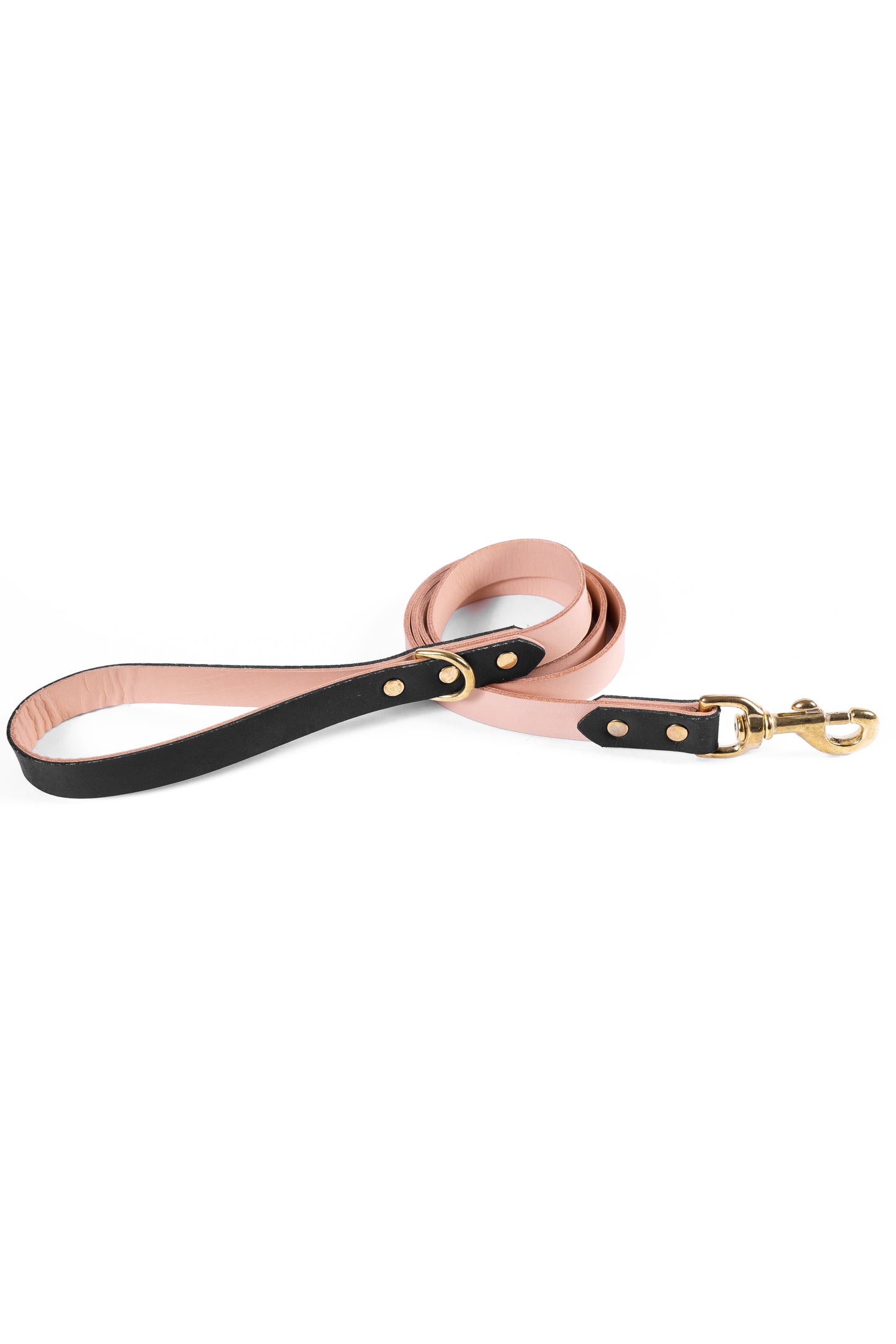 Antique Black Leather Dog Leash