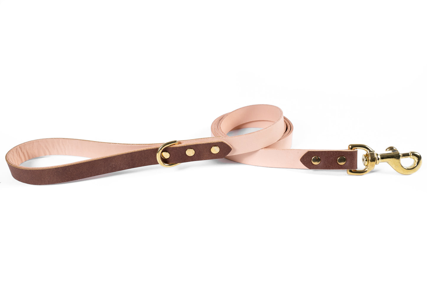 Antique Brown Leather Dog Leash